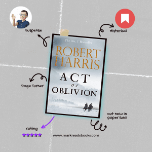 act of oblivion by robert harris graphic suitable Instagram post