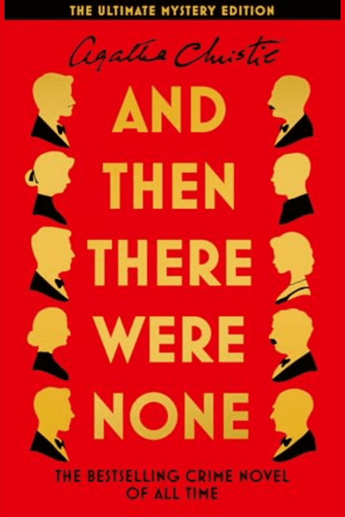 Pinterest pin of And Then There Were None: The Ultimate Mystery Edition by agatha christie book cove