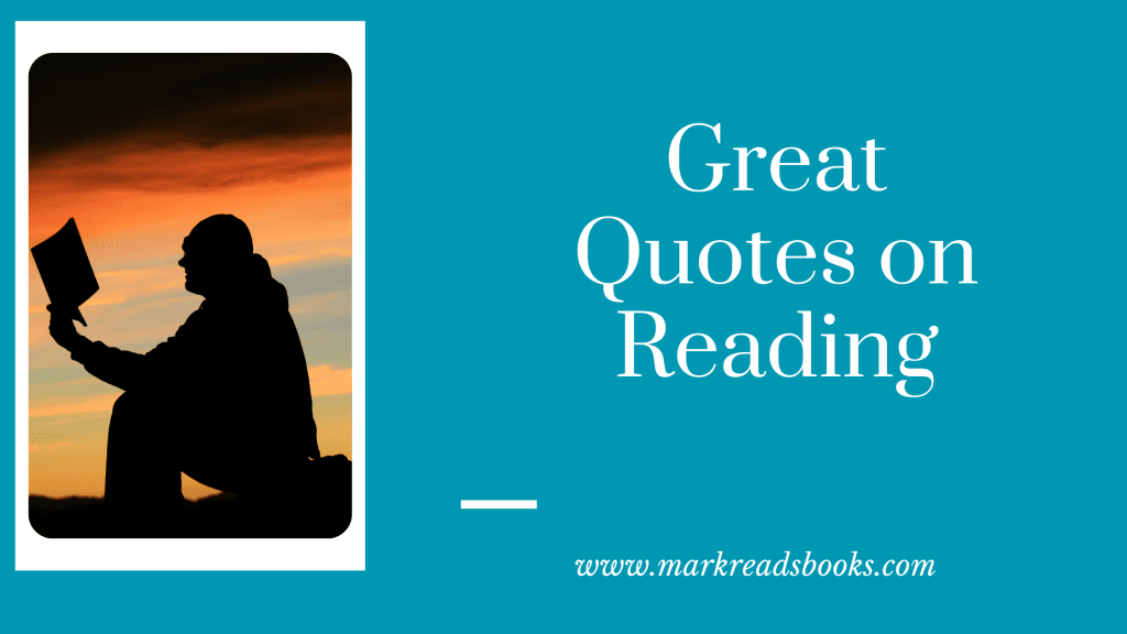 Blog title Gragphic for great quotes on reading