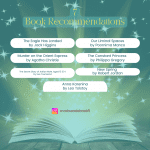 All books titles on an Instagram graphic that are recommended on this post