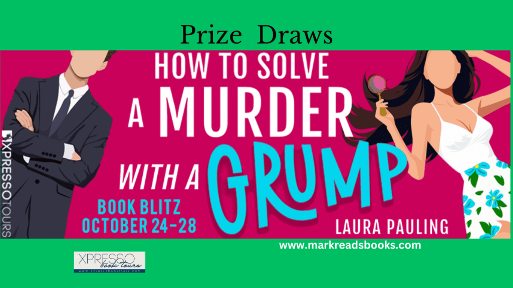 How to Solve a murder with a grump by Laura Pauling blog title graphic