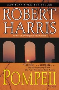 Graphic image of the Book cover for Pompeii by Robert Harris