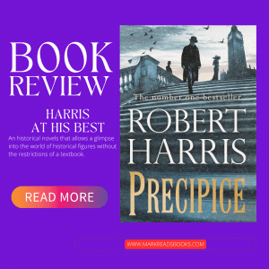 Graphic of Precipice by Robert Harris Book cover Suitable for Instagram Post