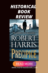 Graphic of Precipice
by Robert Harris
Book cover Pinterest Pin
