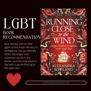 graphic of Running Close to the Wind BY Alexandra Rowland suitable for Instagram Post