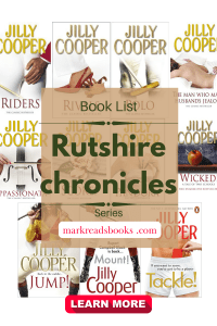 A Graphic of the Book covers for all the Rutshire chronicles books by jilly cooper suitable for pinterest