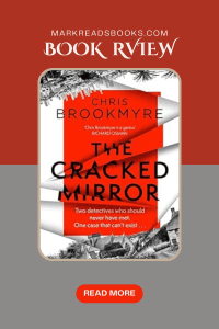 Graphic The Cracked The Mirror by Chris Brookmyre suitable for Pinterest
