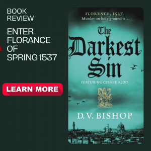 a Graphic suitable Instagram post for The Darkest Sin by D.V. Bishop