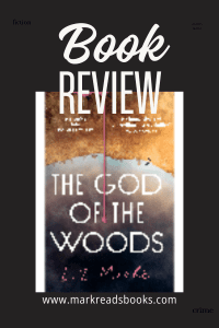 graphic of The God of the Woods by Liz Moore suitable for Pinterest