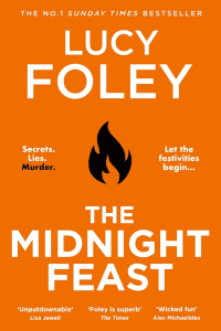 Graphic of The Midnight Feast by Lucy Foley Book cover suitable for Pinterest