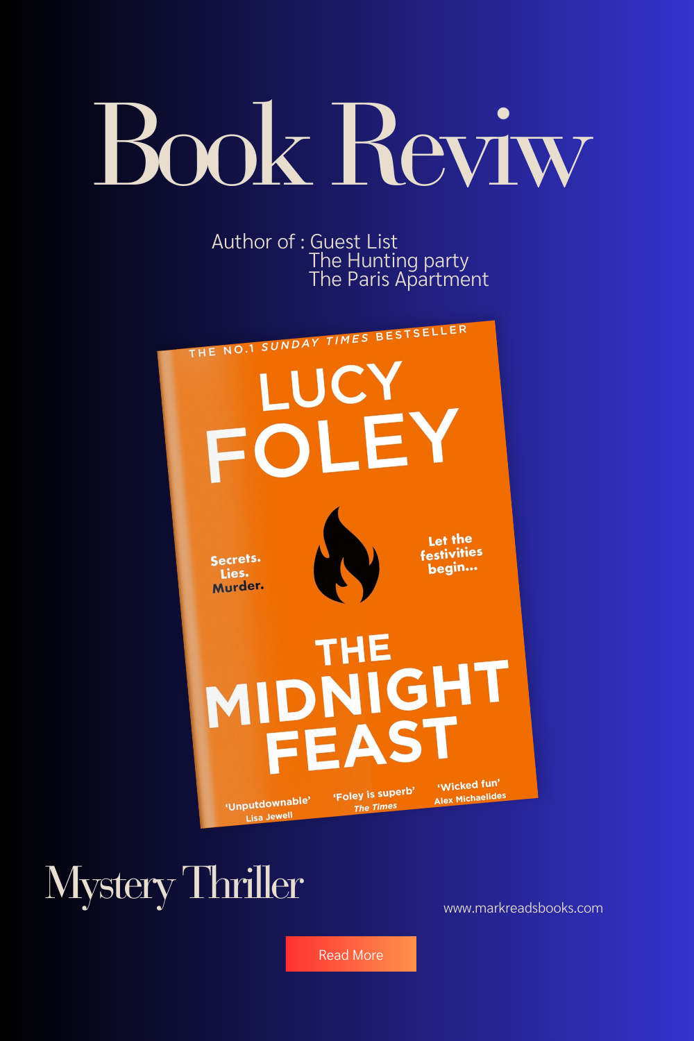The Midnight Feast A Thriller of Secrets and Lies Mark