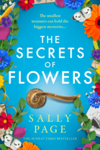 Graphic of The Secrets of Flowers by Sally Page suitable for Pinterest pin