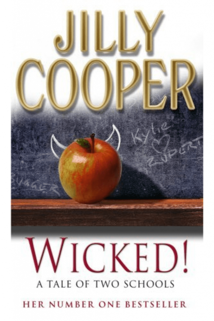 Wicked! Rutshire chronicles 8 by jilly cooper book cover graphic