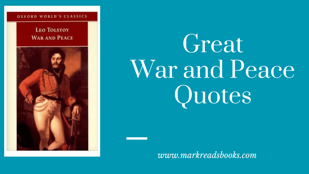 Great Quotes from War and peace title graphic