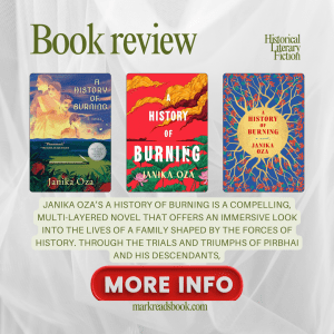 Graphic of A History of Burning by Janika Oza suitable for Instagram post