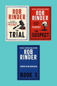 Graphic of Adam Green Series by Rob Rinder Book covers suitable for Pinterest