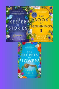 a gtaphic of All Novels written by Sally Page  book covers suitable for Pinterest