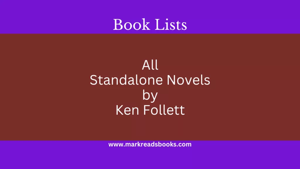 All Standalone Novels by Ken Follett graphic blog post title
