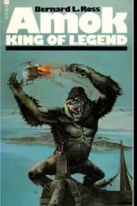 Graphic of Amok by Ken Follett Book cover Pinterest pin