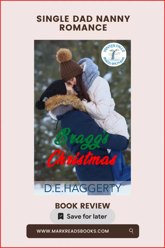 graphic of Bragg's Christmas by D.E. Haggerty suitable for Pinterest pin