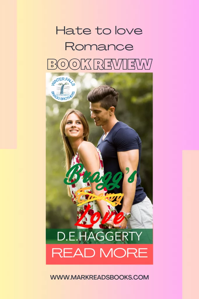 Graphic of Bragg's Love D.E. Haggerty suitable for Pinterest pin