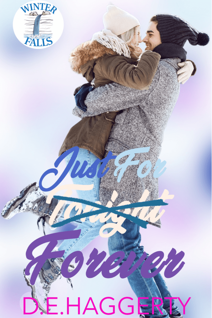 Graphic of Just forever by D.E. Haggerty book cover suitable for Pinterest