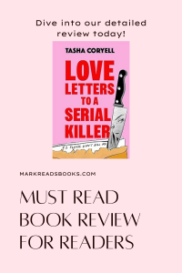 Graphic of Love Letters to a Serial Killer by Tasha Coryell suitable for a Pinterest pin
