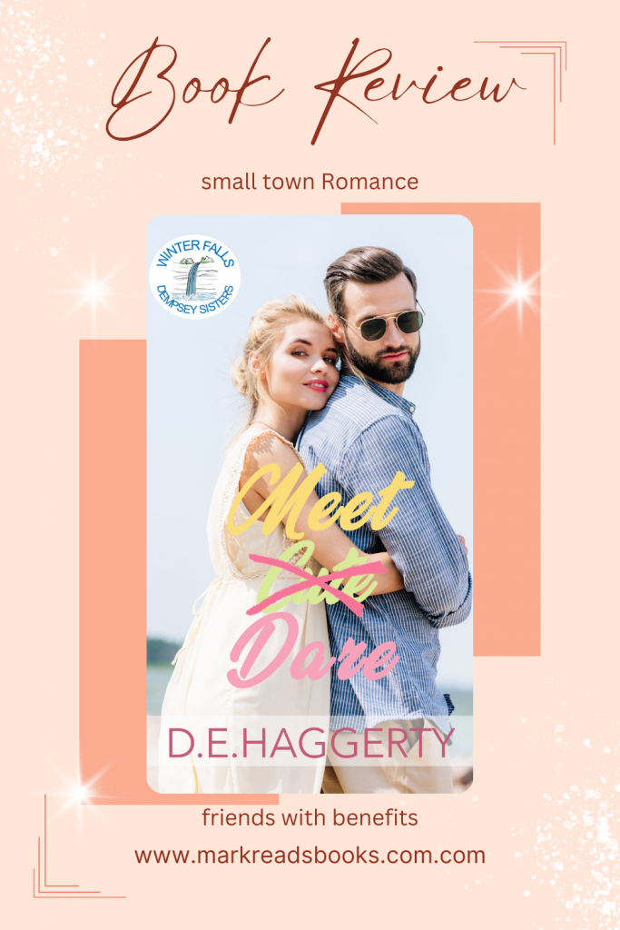 Graphic of Meet Dare by D.E. Haggerty suitable for Pinterest