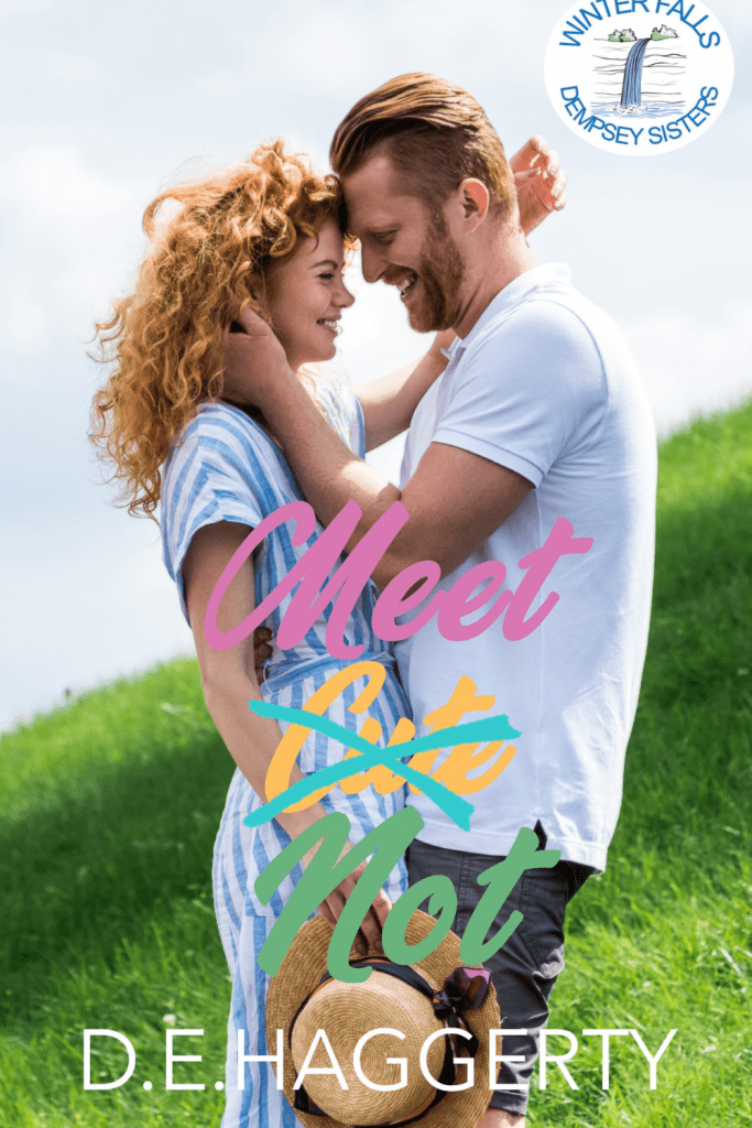 Graphic of Meet Not By D.E. Haggerty Book cover suitable for Pinterest pi