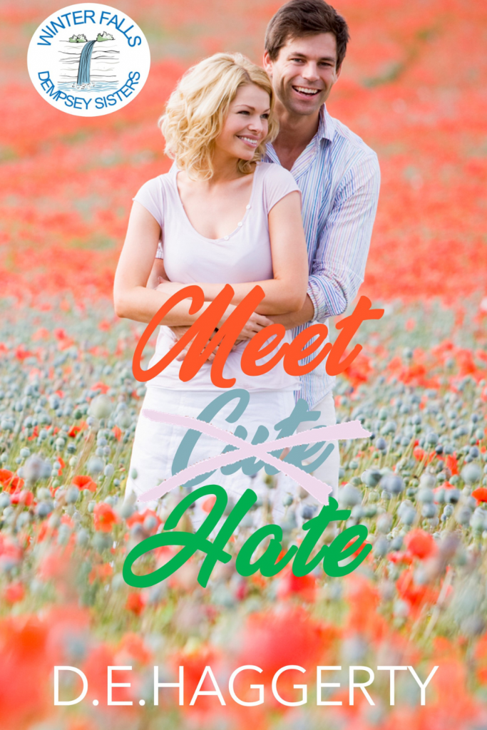 Graphic of Meet NHate By D.E. Haggerty Book cover suitable for Pinterest pin