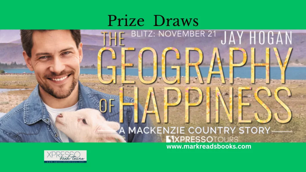 The Geography of Happiness by Jay Hogan Book Recommendations graphic blog title