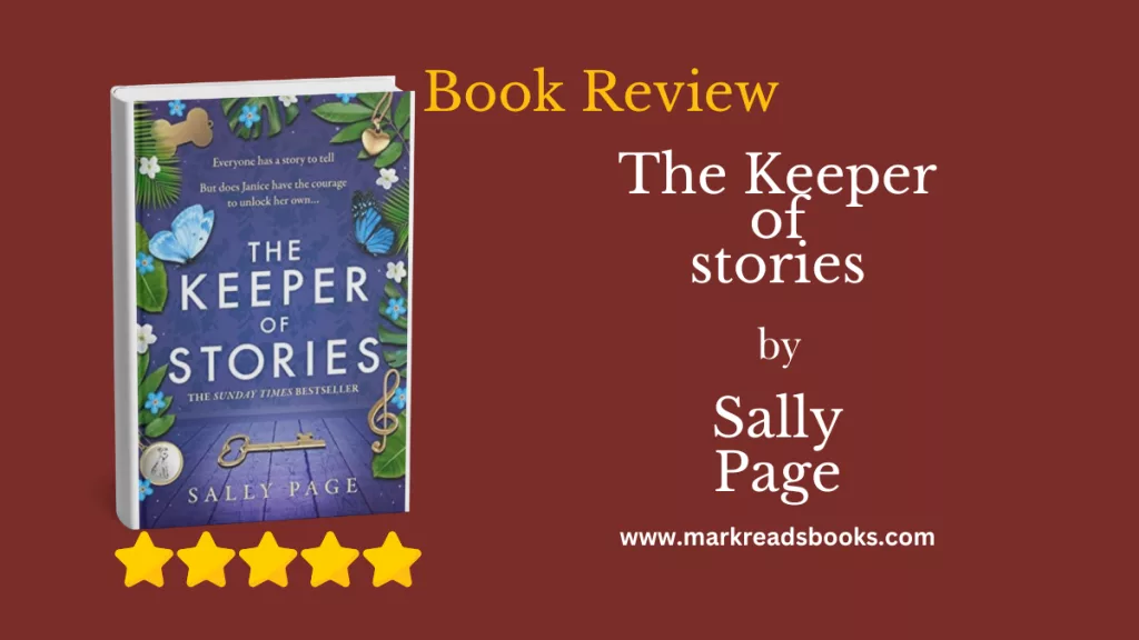 The Keeper of Stories by Sally Page review blog title graphic