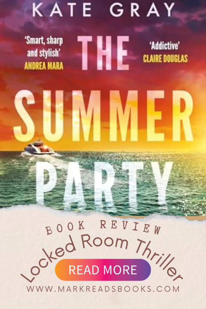 graphic of The Summer Party by Kate Gray suitable for Pinterest