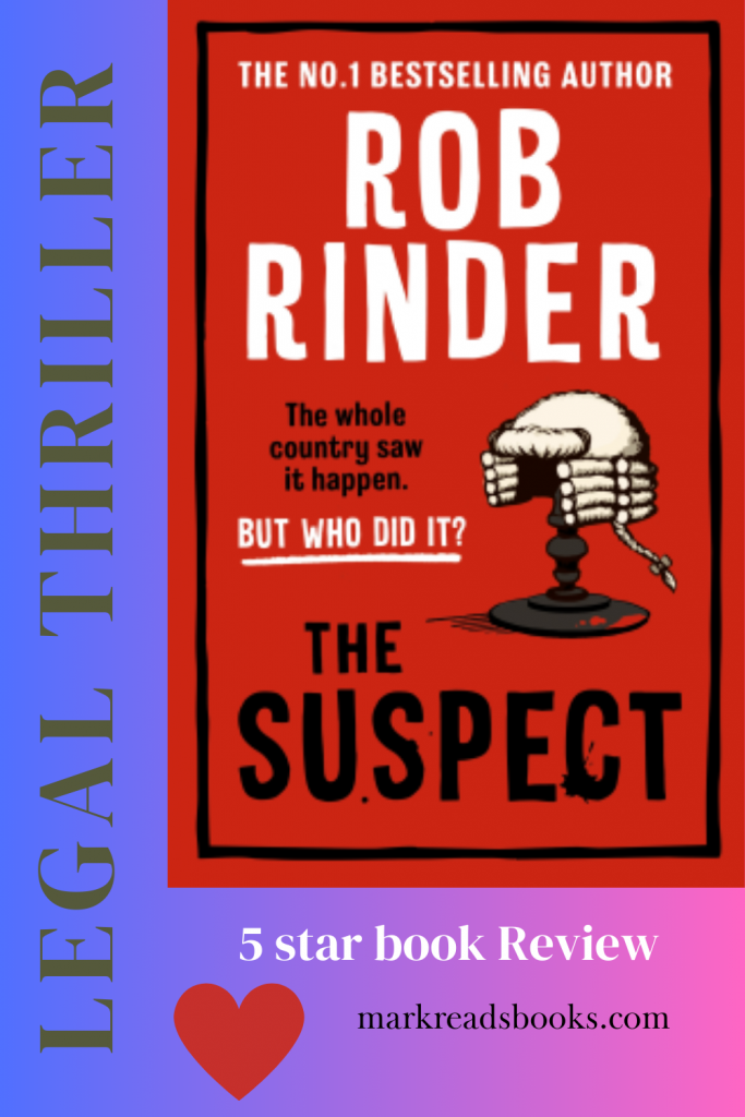 Graphic for The Suspect by Rob Rinder Suitable for Pinterest pin