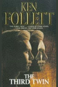 Graphic for The Third Twin by Ken Follett Book cover Pinterest pin