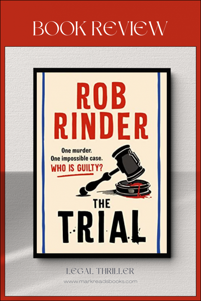 Graphic The Trial by Rob Rinder suitable for Pinterest