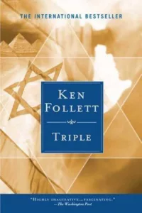 Graphic for Triple Ken Follett Book cover Pinterest pin