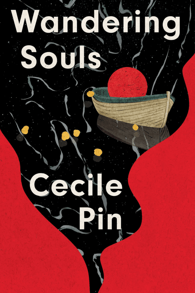 Graphic of Wandering Souls by Cecile Pin  book cover suitable for pinterest