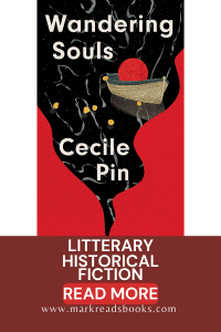 Graphic of Wandering Souls by Cecile Pin Suitable for Pinterest pin