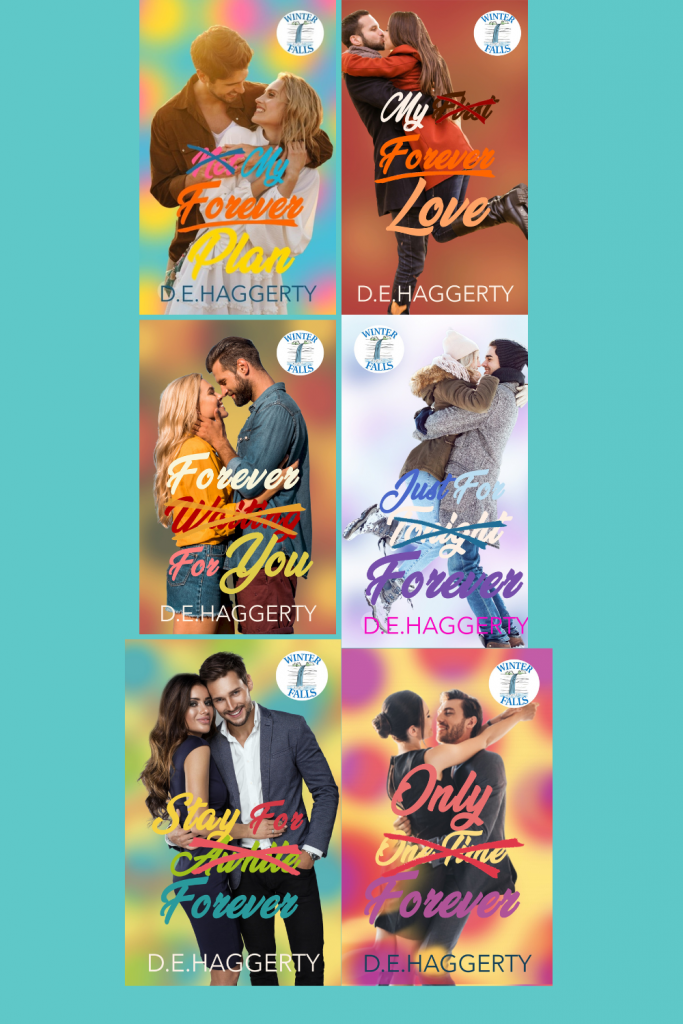 Graphic Winter Falls series by D.E. Haggerty Book Covers Suitable for Pinterest