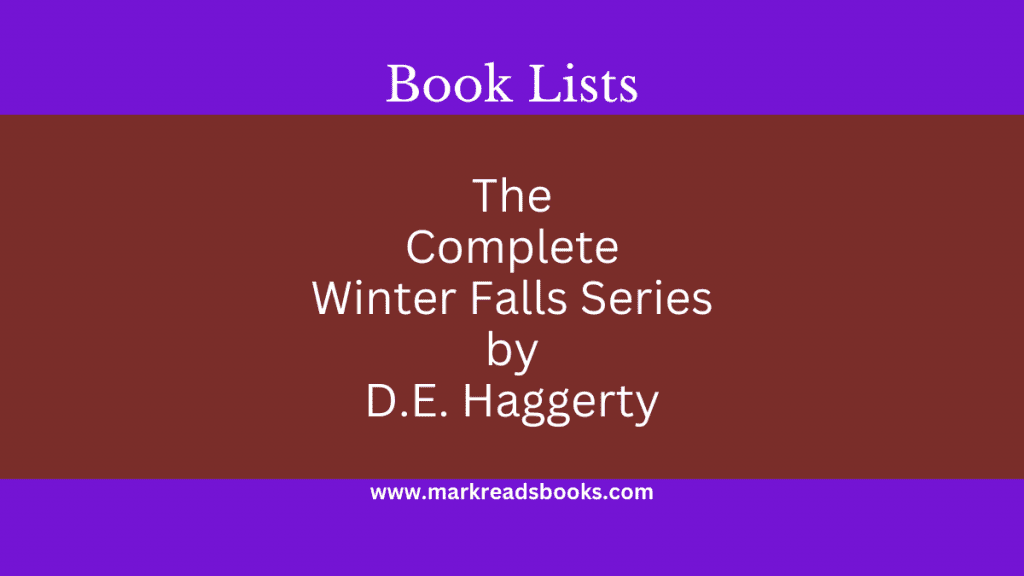 Winter Falls series by D.E. Haggerty Graphic blog post