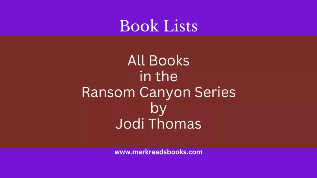 Ransom Canyon series by Jodi Thomas blog post title graphic