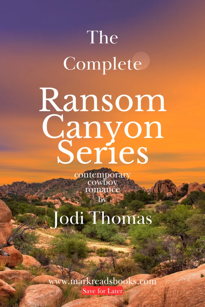 graphic for The Complete Ransom Canyon Series by Jodi Thomas Pinterest pin