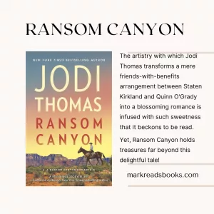 graphic of Ransom Canyon by Jodi Thomas suitable for Instagram post