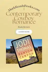graphic of Ransom Canyon by Jodi Thomas suitable for Pinterest pin