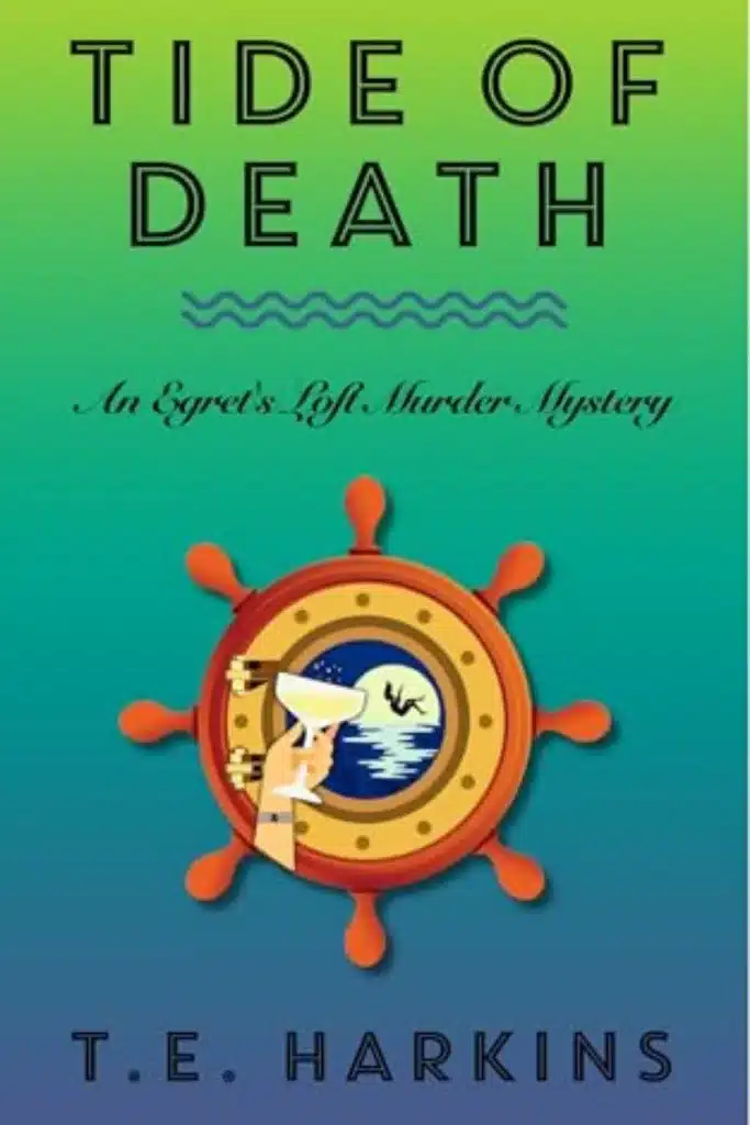 Graphic of Tide of Death by T.E. Harkins book cover suitable for Pinterest