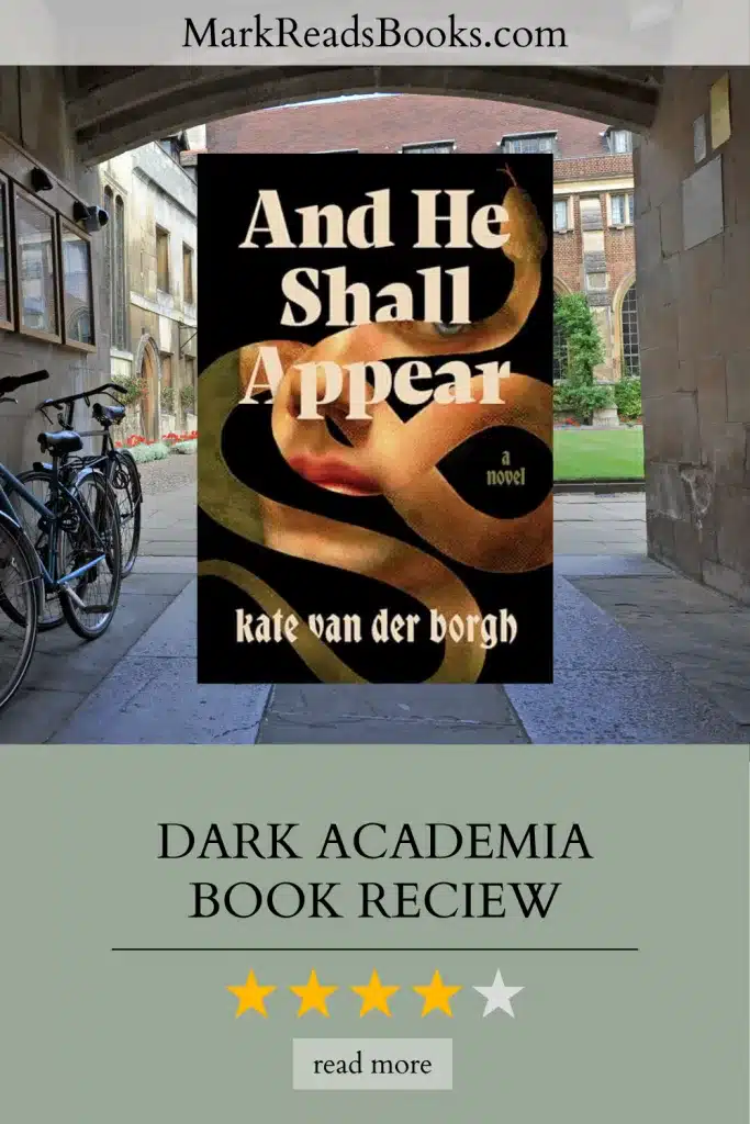 Graphic of And He Shall Appear by Kate van der Borgh suitable for a Pinterest Pin