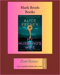 graphic of My Husband's Wife by Alice Feeney review Instagram post