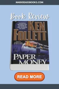 Graphic of Paper Money by Ken Follett suitable for Pinterest