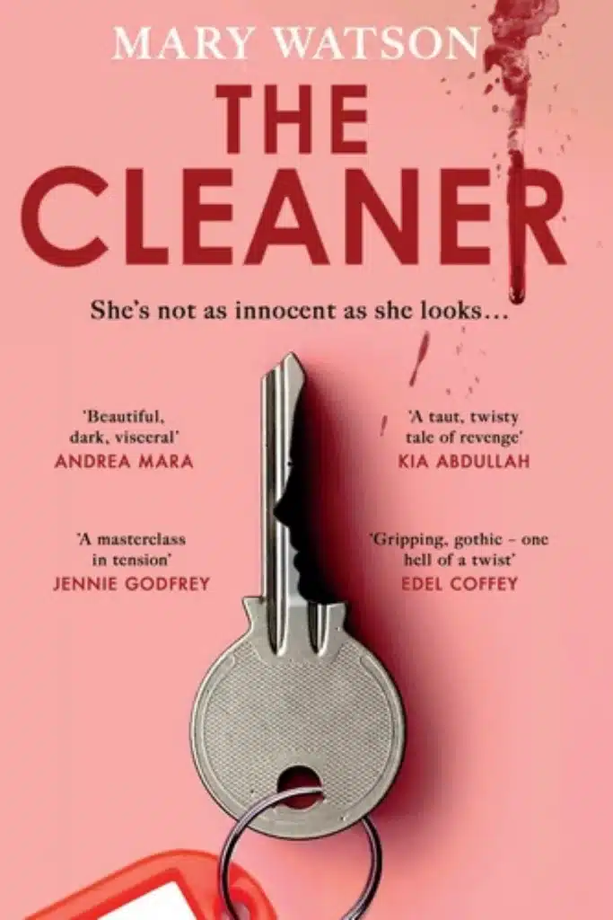 Graphic of The Cleaner by Mary Watson wb Book cover